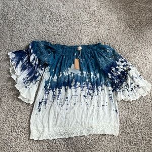 Tie-dye surf gypsy shirt